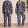 Navy Tiger and Cat Motifs for Cozy Holiday Lounging and Everyday Comfort at Home Satin Pajamas Set - 2