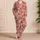 Pumpkin Spice Latte Cups And Maple Leaves For Cozy Autumn Mornings And Fall Getaways Satin Pajamas Set - 4