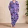 Tropical Sunset Palms for Colorful Summer Evenings and Relaxed Family Getaways at Home Satin Pajamas Set - 4