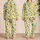Golden Lemons And Green Leaves For Fresh Summer Mornings And Relaxed Evenings Satin Pajamas Set - 2