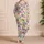 Colorful Retro Flower Motifs for Cozy Holiday Mornings and Everyday Relaxation at Home Satin Pajamas Set - 4