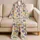 Colorful Retro Flower Motifs for Cozy Holiday Mornings and Everyday Relaxation at Home Satin Pajamas Set - 5