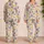 Colorful Retro Flower Motifs for Cozy Holiday Mornings and Everyday Relaxation at Home Satin Pajamas Set - 2