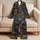 Glowing Halloween Pumpkins, Friendly Ghosts and Bats for Spooky October Nights Satin Pajamas Set - 5