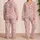 Blush Pink Underwater Sea Life for Cozy Coastal Nights and Ocean Loving Kids Satin Pajamas Set - 2