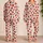 Strawberry And Green Leaf Motif For Sunny Summer Lounging, Girls' Gift Satin Pajamas Set - 2