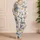 Watercolor Dinosaurs And Ringed Planets For Cozy Summer Nights For Curious Boys Satin Pajamas Set - 4