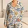Watercolor Dinosaurs And Ringed Planets For Cozy Summer Nights For Curious Boys Satin Pajamas Set - 1