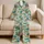 Tropical Parrots, Monstera Leaves and Sloths for Sunny Summer Adventures for Boys Satin Pajamas Set - 5