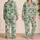Tropical Parrots, Monstera Leaves and Sloths for Sunny Summer Adventures for Boys Satin Pajamas Set - 2