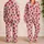 Strawberries and Daisies for Sweet Springtime Comfort and Cozy Nights Satin Pajamas Set - 2