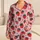 Strawberries and Daisies for Sweet Springtime Comfort and Cozy Nights Satin Pajamas Set - 1