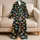 Cute Green Aliens, UFOs and Planets for Cozy Nights with Little Space Explorers Satin Pajamas Set - 5