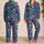 Tropical Hibiscus And Teal Foliage For Sunny Island Getaways And Boys' Summer Days Satin Pajamas Set - 2