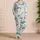 Sea Turtle And Coral Motif For Sweet Coastal Summer Getaways For Teen Girls Satin Pajamas Set - 4