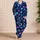 Glowing Blue Violet Stars For Cozy Summer Nights And Dreamy Bedtime Adventures For Girls Satin Pajamas Set - 4