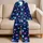 Glowing Blue Violet Stars For Cozy Summer Nights And Dreamy Bedtime Adventures For Girls Satin Pajamas Set - 5