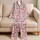 Pink Ocean Creatures for Cozy Summer Nights and Cheerful Seaside Family Getaways Satin Pajamas Set - 5