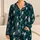 Teal Plaid Lightning Bolts for Cozy Evenings and Bold Everyday Lounging at Home Satin Pajamas Set - 1
