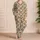 Gingerbread Men and Sage Checks for Cozy Christmas Mornings and Holiday Family Cheer Satin Pajamas Set - 4