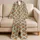 Gingerbread Men and Sage Checks for Cozy Christmas Mornings and Holiday Family Cheer Satin Pajamas Set - 5