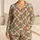 Gingerbread Men and Sage Checks for Cozy Christmas Mornings and Holiday Family Cheer Satin Pajamas Set - 1