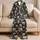 Ivory Skull Motifs for Cozy Nights, Gothic Halloween Lounging and Everyday Comfort Satin Pajamas Set - 5
