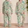 Friendly Dinosaurs, Volcanoes and Palms for Cozy Bedtime Adventures for Kids Satin Pajamas Set - 2