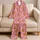 Gingerbread People and Candy Canes for Cozy Christmas Mornings and Holiday Gifting Satin Pajamas Set - 5