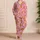 Gingerbread People and Candy Canes for Cozy Christmas Mornings and Holiday Gifting Satin Pajamas Set - 4