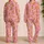 Gingerbread People and Candy Canes for Cozy Christmas Mornings and Holiday Gifting Satin Pajamas Set - 2