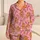 Gingerbread People and Candy Canes for Cozy Christmas Mornings and Holiday Gifting Satin Pajamas Set - 1