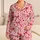 Pink Bows and Hearts for Cozy Romantic Evenings and Sweet Everyday Lounging Satin Pajamas Set - 1