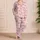 Pink Ribbon Bows and Red Hearts for Sweet Valentine Celebrations and Cozy Family Moments Satin Pajamas Set - 4