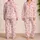 Pink Ribbon Bows and Red Hearts for Sweet Valentine Celebrations and Cozy Family Moments Satin Pajamas Set - 2