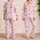 Pink Ribbon Bows for Cozy Evenings and Relaxing, Giftable Moments at Home All Year Satin Pajamas Set - 2