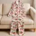 Strawberry And Gingham Bow Motifs For Cozy Family Mornings And Sweet Summer Gatherings Satin Pajamas Set - 5