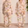 Croissants And Pink Bows For Sweet Weekend Lounging And Cozy Mornings For Kids At Home Satin Pajamas Set - 2