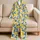 Golden Lemons And Blue Leaves For Sunny Vacation Days And Cozy Home Moments For Kids Satin Pajamas Set - 5