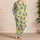 Golden Lemons And Blue Leaves For Sunny Vacation Days And Cozy Home Moments For Kids Satin Pajamas Set - 4