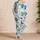Blue Sea Turtles and Shells for Coastal Summer Adventures for Kids Satin Pajamas Set - 4