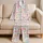 Pastel Ribbon Bows and Love Hearts for Sweet Summer Bedtime Style for Young Girls Satin Pajamas Set - 5