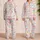 Pastel Ribbon Bows and Love Hearts for Sweet Summer Bedtime Style for Young Girls Satin Pajamas Set - 2