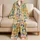 Colorful Cartoon Cat Faces for Cozy Spring Evenings and Cheerful Cat Lover Lounging Satin Pajamas Set - 5