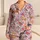 Colorful Horse And Wildflower Motifs For Cozy Bedtime And Girls' Sleepover Gifts Satin Pajamas Set - 1