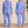 Lavender Blue Tie Dye Swirls for Relaxed Spring Evenings and Dreamy Lounge Style at Home Satin Pajamas Set - 2