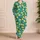 Lemon Citrus and Pink Rose Motifs for Fresh Springtime Lounging and Summer Relaxation Satin Pajamas Set - 4