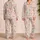 Coral Mint Butterfly Motifs for Cozy Evenings and Relaxed At-Home Lounging Style Satin Pajamas Set - 2