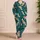 Flying Crane Motifs for Relaxed Coastal Escapes and Refined Men's Resort Lounge Style Satin Pajamas Set - 4