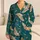 Flying Crane Motifs for Relaxed Coastal Escapes and Refined Men's Resort Lounge Style Satin Pajamas Set - 1